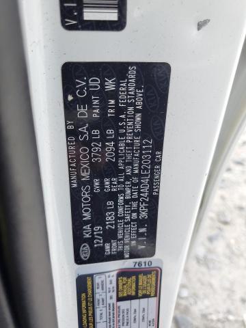 2020 KIA FORTE FE #3297141503