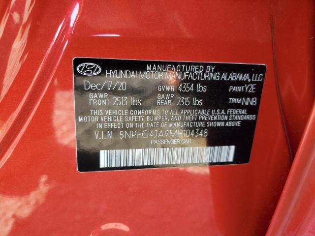 2021 HYUNDAI SONATA SE 5NPEG4JA9MH104348