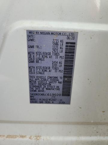 2020 NISSAN PATHFINDER SL #3286537143