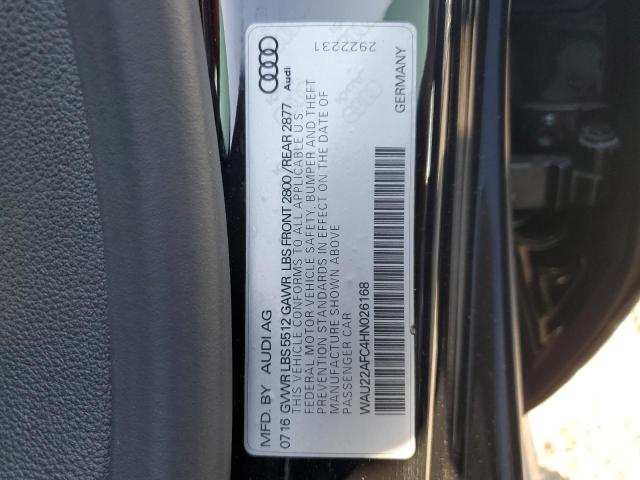 2017 AUDI A7 PRESTIG WAU22AFC4HN026168