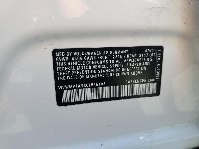 2012 VOLKSWAGEN CC SPORT - WVWMP7ANXCE535487