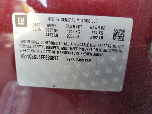 2015 CHEVROLET MALIBU 1LT #3302835903