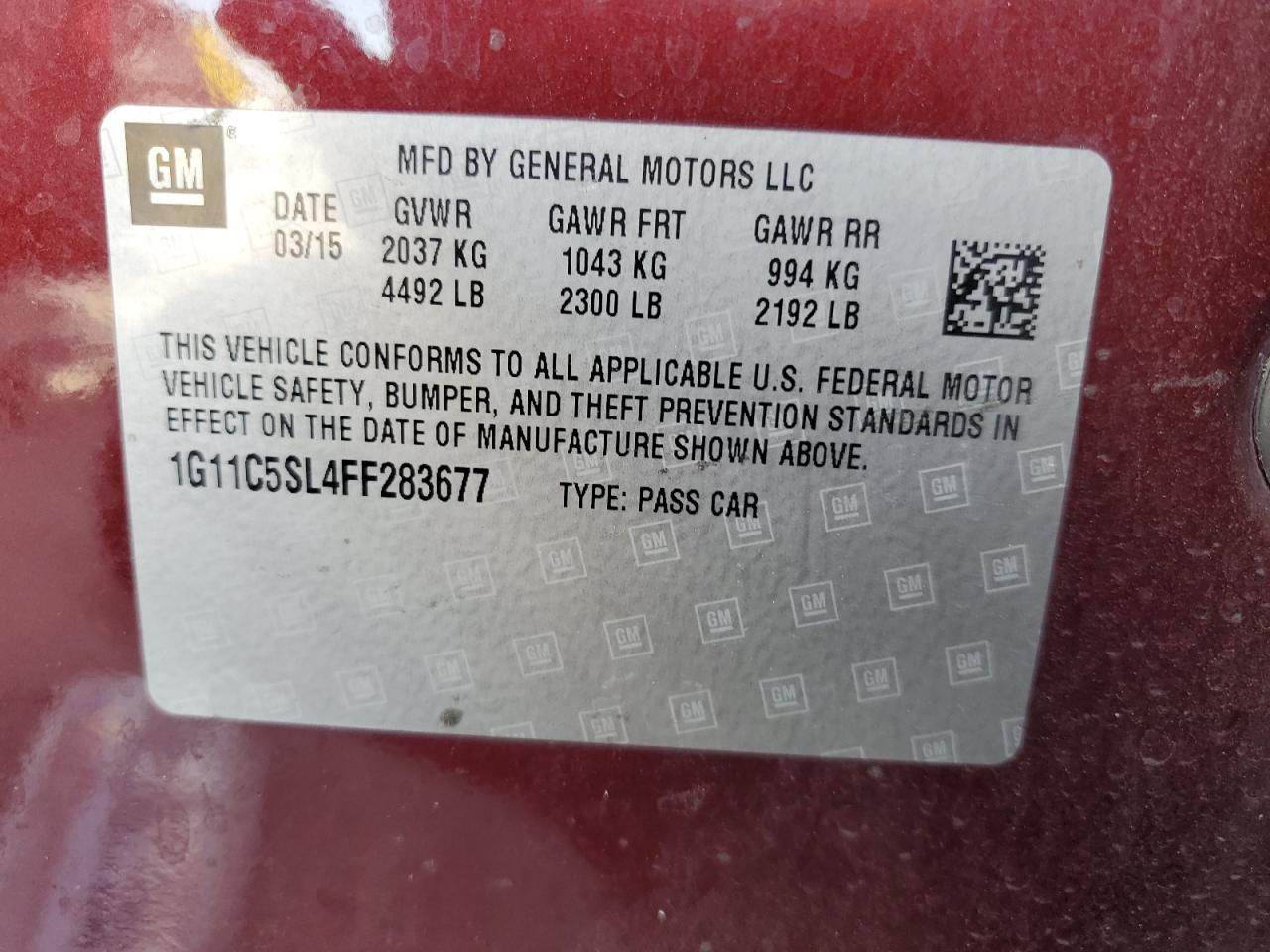 CHEVROLET MALIBU 1LT