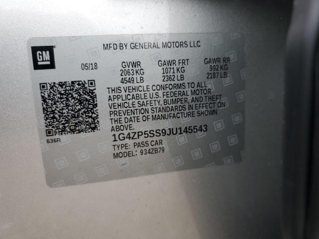 2018 BUICK LACROSSE E 1G4ZP5SS9JU145543