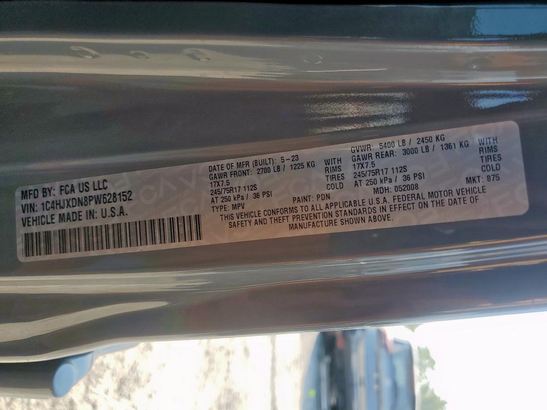2023 JEEP WRANGLER S 1C4HJXDN8PW628152