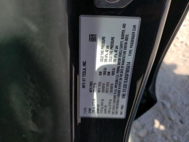 2025 TESLA MODEL 3 5YJ3E1EA8SF905614