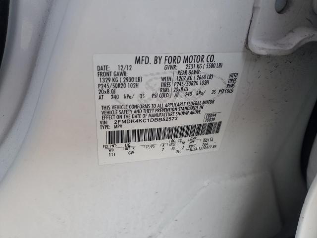 2013 FORD EDGE LIMIT - 2FMDK4KC1DBB52573
