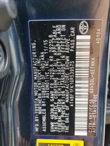 2016 TOYOTA CAMRY LE - 4T4BF1FK1GR539575
