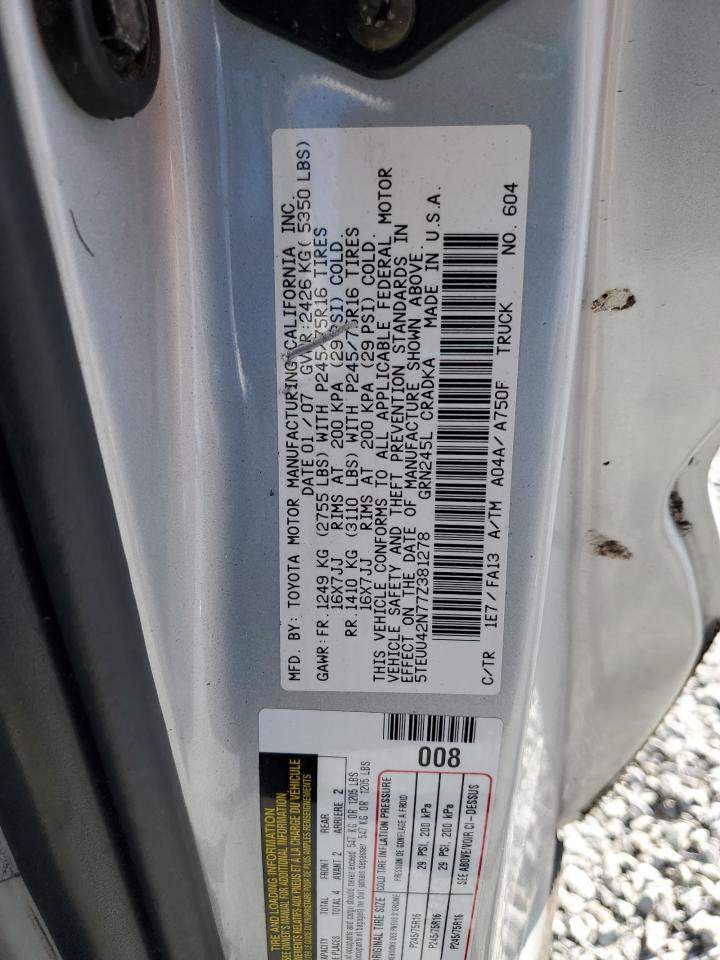 Lot #3261284890 2007 TOYOTA TACOMA ACC