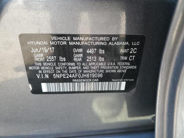 2018 HYUNDAI SONATA SE 5NPE24AF0JH619096