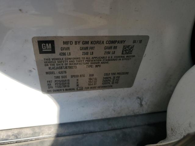 2018 BUICK ENCORE PRE KL4CJASB7JB700273