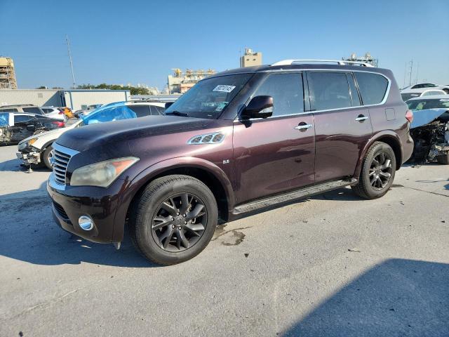 INFINITI QX80 2014 burgundy 4dr spor gas JN8AZ2NF6E9554184 photo #1