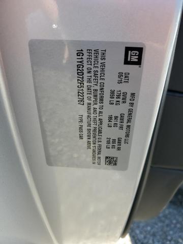 2015 CHEVROLET CORVETTE S 1G1YG2D72F5122767