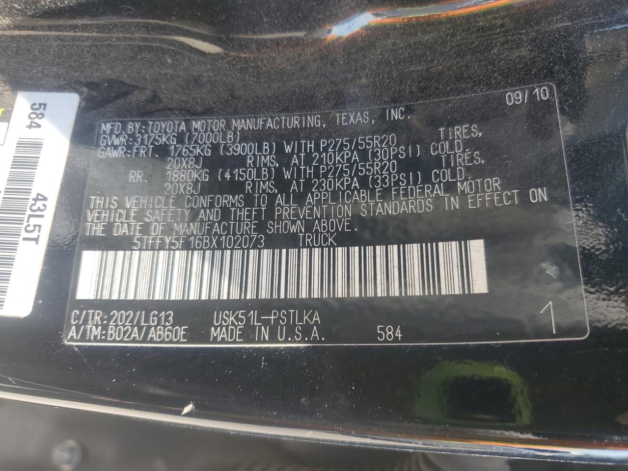 TOYOTA TUNDRA CREWMAX LIMITED