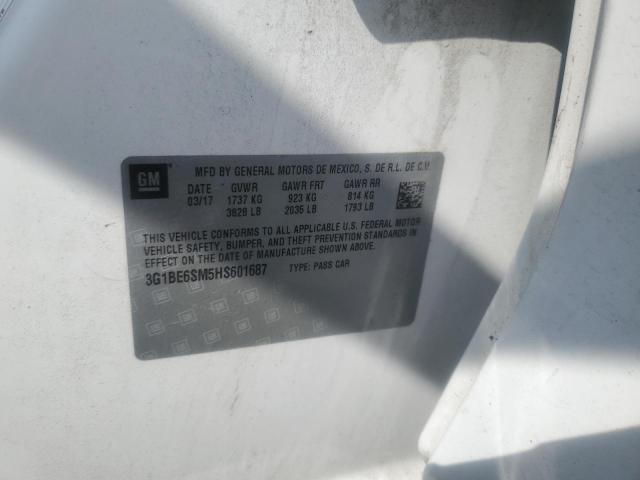 2017 CHEVROLET CRUZE LT 3G1BE6SM5HS601687