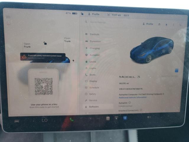2022 TESLA MODEL 3 5YJ3E1EA7NF369176