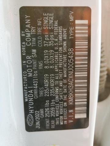 2022 HYUNDAI KONA N BAS KM8KH3ACXNU005438