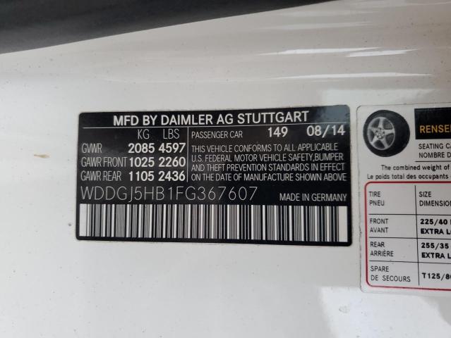 2015 MERCEDES-BENZ C 350 WDDGJ5HB1FG367607