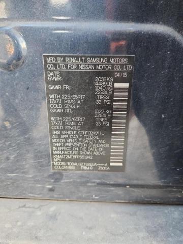 2015 NISSAN ROGUE S KNMAT2MT5FP551942