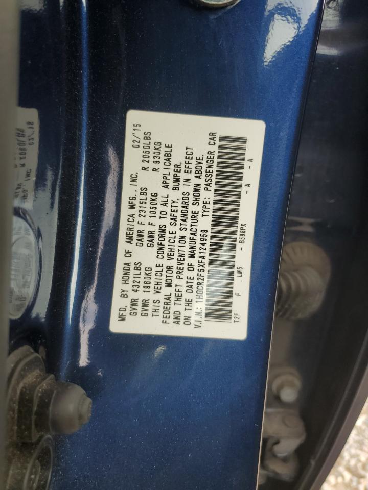 Lot #3259639387 2015 HONDA ACCORD SPO