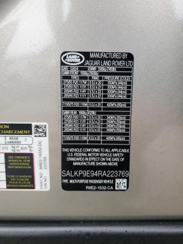 2024 LAND ROVER RANGE ROVER SE SALKP9E94RA223769