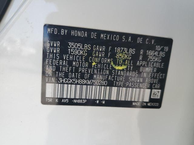 2019 HONDA FIT EX 3HGGK5H88KM750280