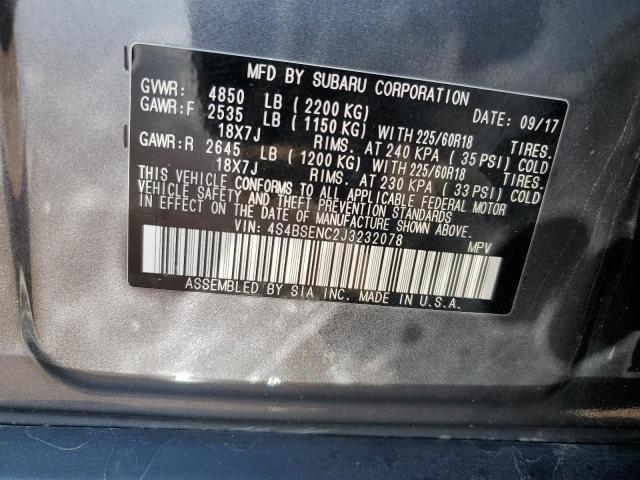 2018 SUBARU OUTBACK 3. - 4S4BSENC2J3232078