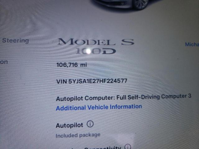 2017 TESLA MODEL S 5YJSA1E27HF224577