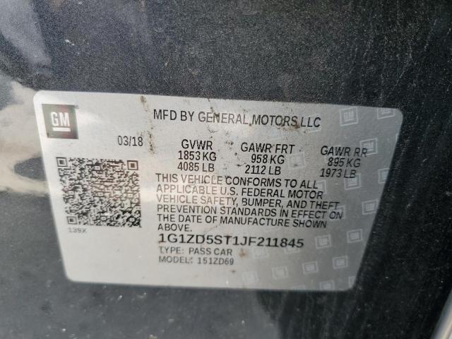 2018 CHEVROLET MALIBU LT 1G1ZD5ST1JF211845