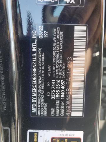 2023 MERCEDES-BENZ EQS SUV 58 4JGDM4EB1PA016263