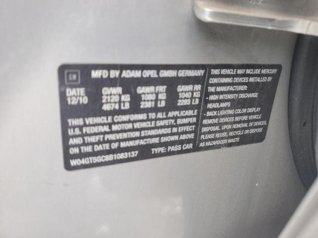 2011 BUICK REGAL CXL - W04GT5GC8B1083137