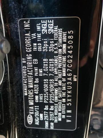 2012 KIA SORENTO EX - 5XYKU3A67CG245085