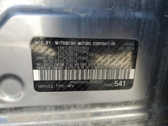2020 MITSUBISHI OUTLANDER JA4AD2A35LZ006237