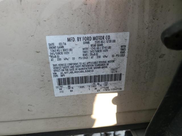 2016 LINCOLN MKX RESERV - 2LMTJ8LR0GBL55813