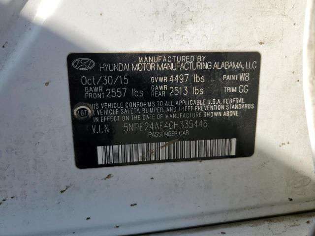 2016 HYUNDAI SONATA SE - 5NPE24AF4GH335446