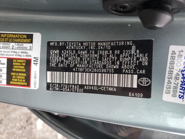 2011 TOYOTA CAMRY BASE - 4T1BF3EK2BU596755