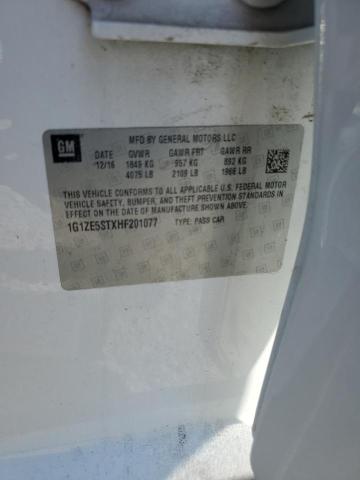 2017 CHEVROLET MALIBU LT 1G1ZE5STXHF201077