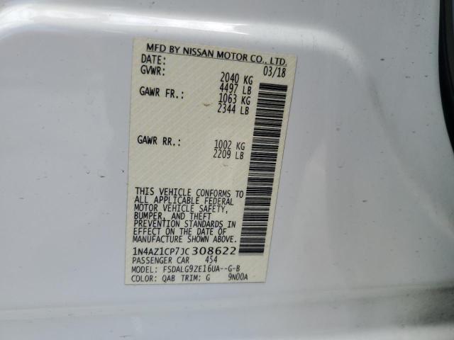 2018 NISSAN LEAF S 1N4AZ1CP7JC308622