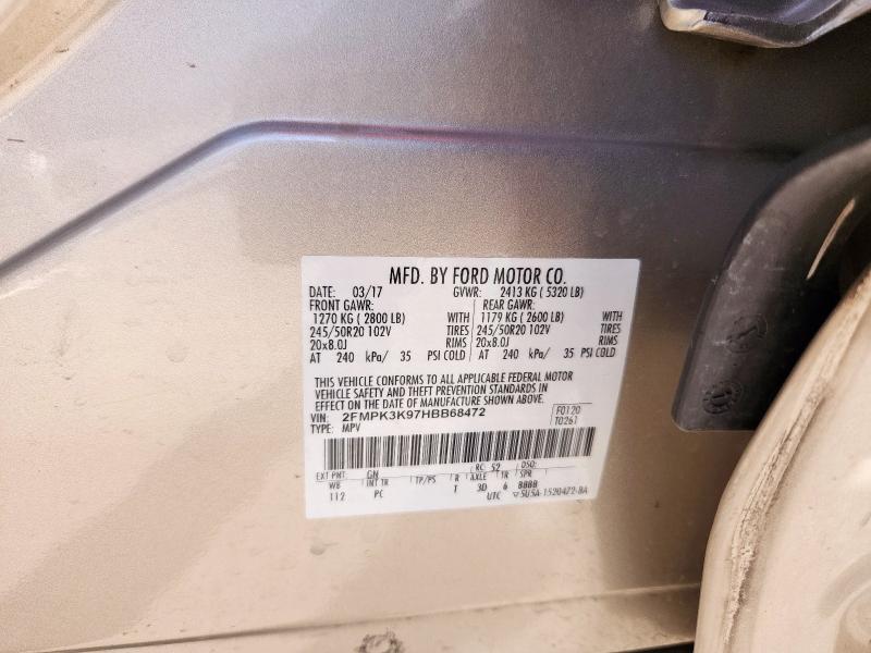 2017 FORD EDGE TITAN 2FMPK3K97HBB68472