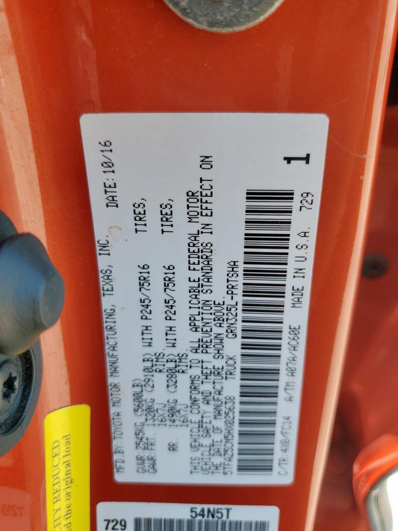 2017 TOYOTA TACOMA DOU - 5TFAZ5CN5HX025638