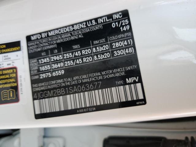 2025 MERCEDES-BENZ EQE SUV 35 - 4JGGM2BB1SA063677
