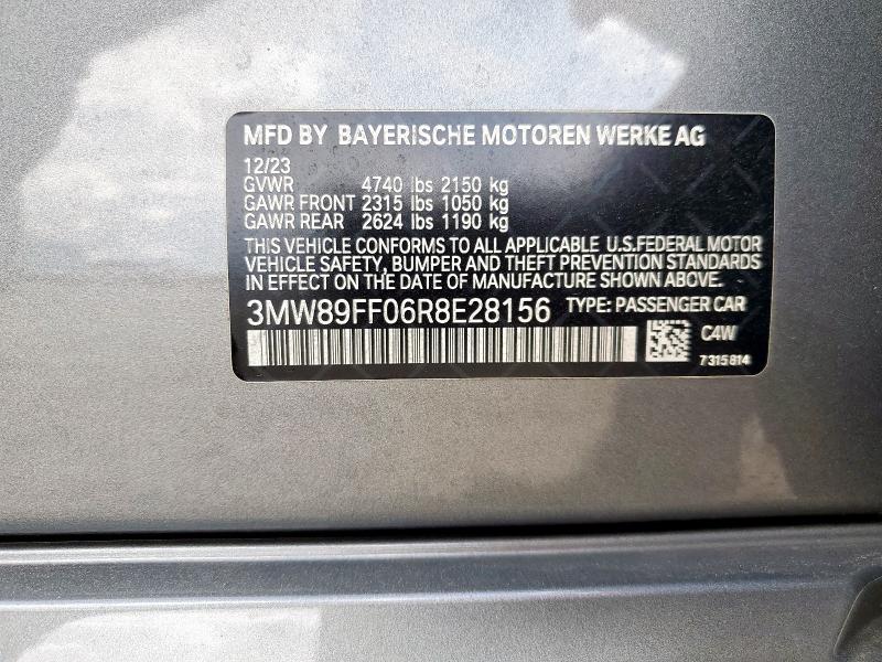 2024 BMW 330XI 3MW89FF06R8E28156