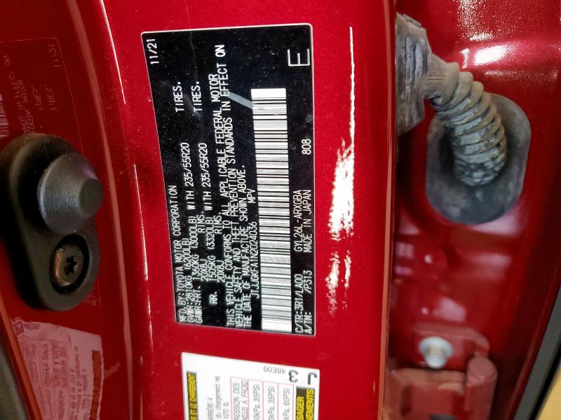 2022 LEXUS RX 450H L LUXURY JTJJGKFA1N2024036