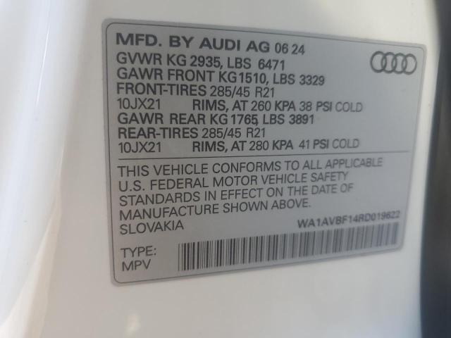 2024 AUDI Q8 PREMIUM WA1AVBF14RD019622