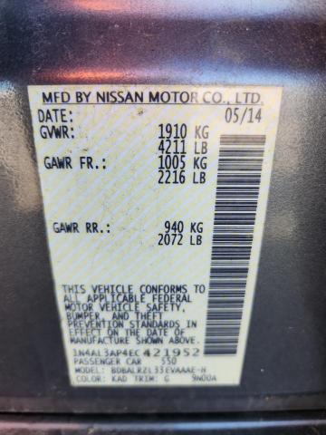 2014 NISSAN ALTIMA 2.5 - 1N4AL3AP4EC421952