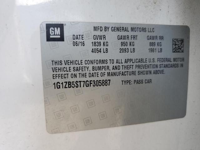 2016 CHEVROLET MALIBU LS #3254462149