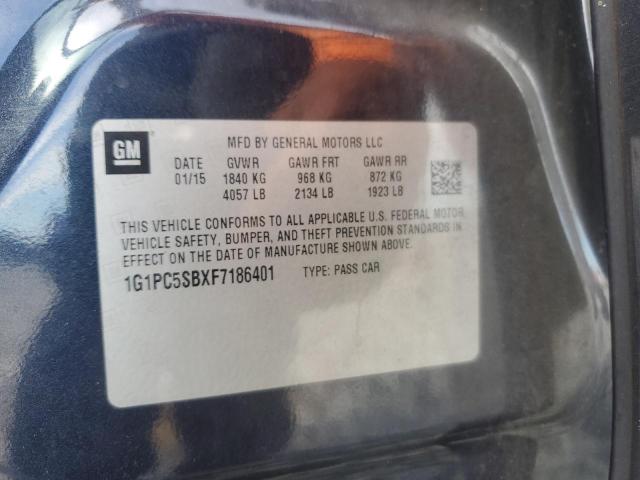 2015 CHEVROLET CRUZE LT 1G1PC5SBXF7186401