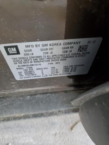 2022 CHEVROLET TRAILBLAZE - KL79MVSL4NB112115