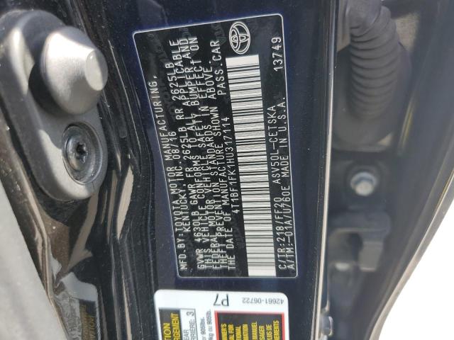 2017 TOYOTA CAMRY LE 4T1BF1FK1HU317114