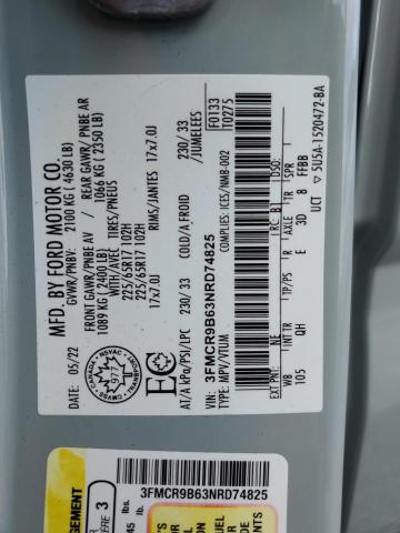 2022 FORD BRONCO SPO 3FMCR9B63NRD74825